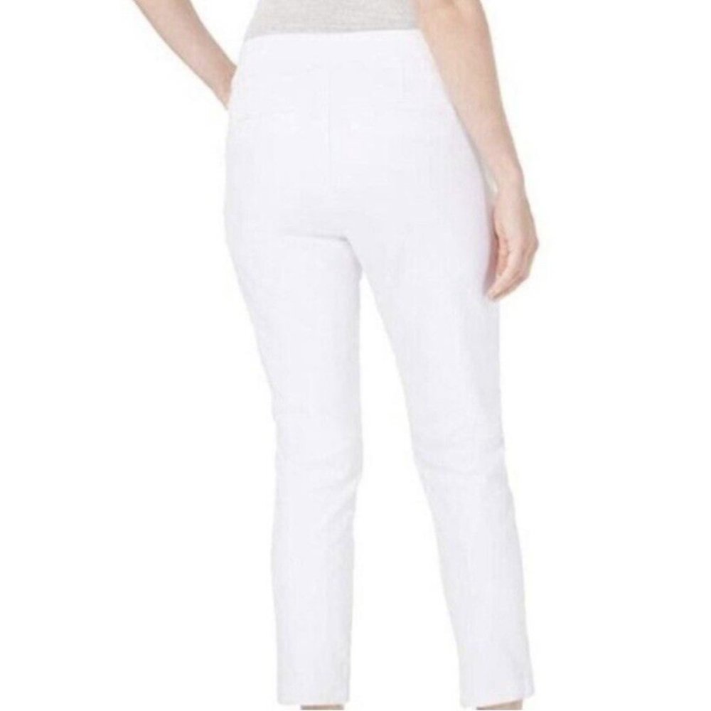 NWT style & co ankle pant women x small mid rise waist stretch white - Picture 2 of 6